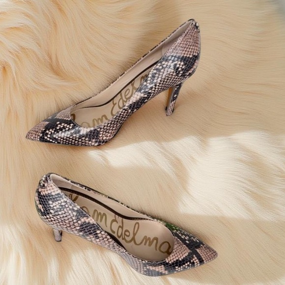 Sam Edelman snake print,genuine leather Hazel style SZ 8 1/2 beautiful condition - Picture 12 of 12
